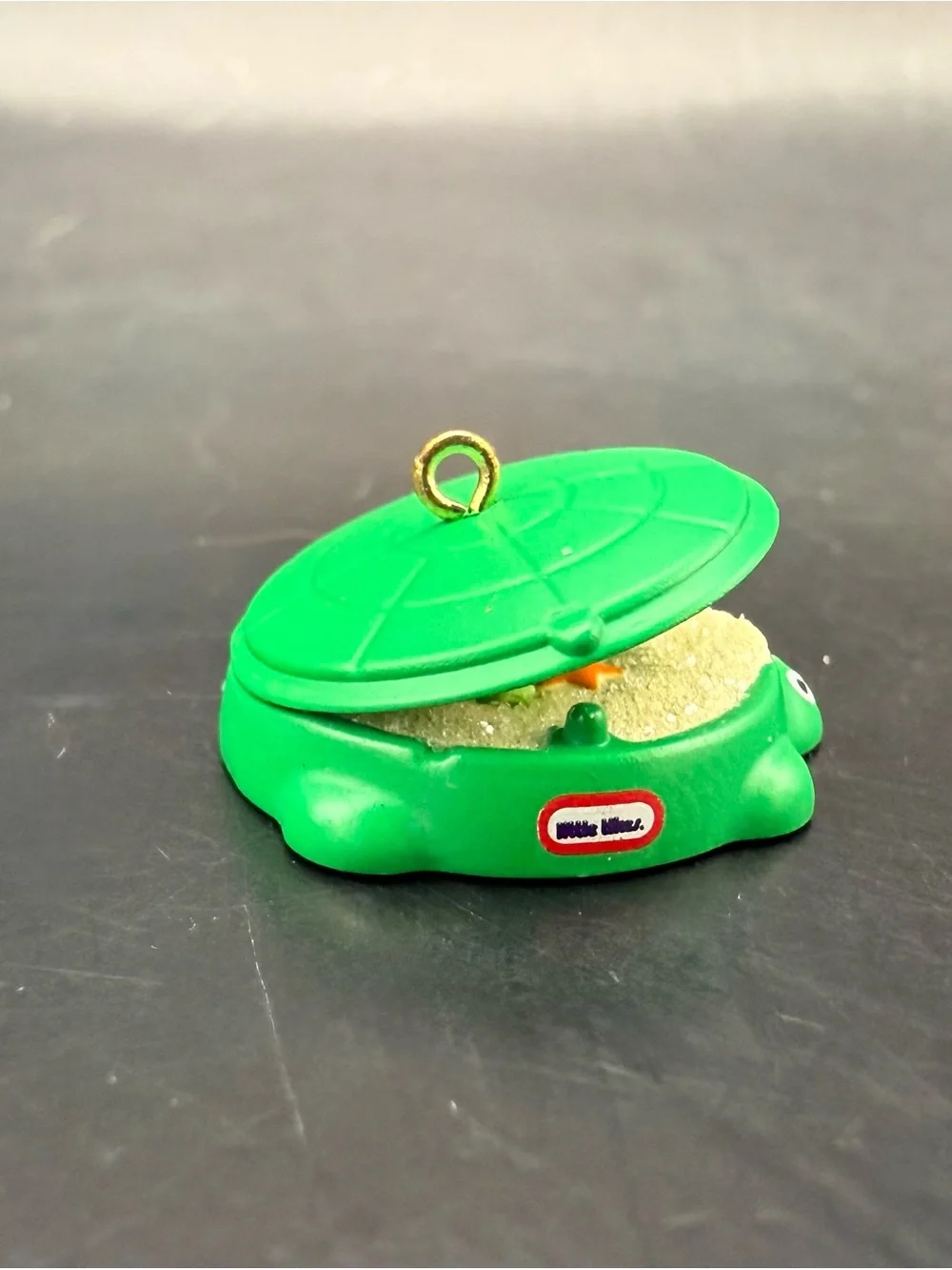 New Hallmark Keepsake 2016 Little Tikes Turtle Sandbox Mini Christmas Ornament